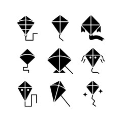 kite icon or logo isolated sign symbol vector illustration - high quality black style vector icons
