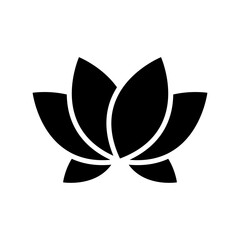 lotus icon or logo isolated sign symbol vector illustration - high quality black style vector icons
