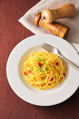 スパゲッティペペロンチーノ　Spaghetti aglio e olio