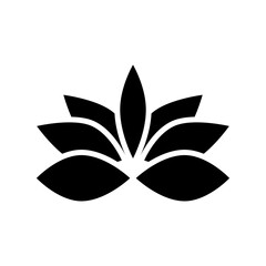 lotus icon or logo isolated sign symbol vector illustration - high quality black style vector icons
