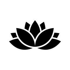 lotus icon or logo isolated sign symbol vector illustration - high quality black style vector icons
