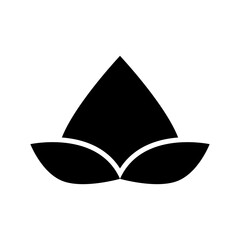 lotus icon or logo isolated sign symbol vector illustration - high quality black style vector icons

