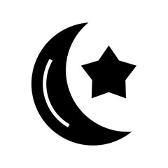 moon icon or logo isolated sign symbol vector illustration - high quality black style vector icons
