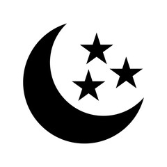 moon icon or logo isolated sign symbol vector illustration - high quality black style vector icons
