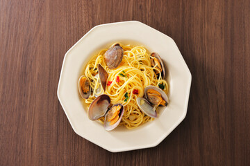 ボンゴレビアンコ　Spaghetti Alle Vongole Bianco