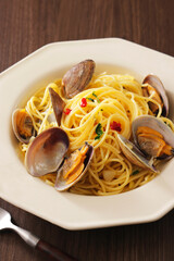 ボンゴレビアンコ　Spaghetti Alle Vongole Bianco
