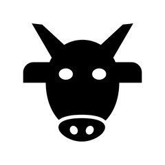 sacred cow icon or logo isolated sign symbol vector illustration - high quality black style vector icons
