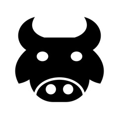 sacred cow icon or logo isolated sign symbol vector illustration - high quality black style vector icons
