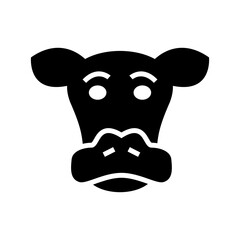sacred cow icon or logo isolated sign symbol vector illustration - high quality black style vector icons

