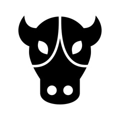 sacred cow icon or logo isolated sign symbol vector illustration - high quality black style vector icons
