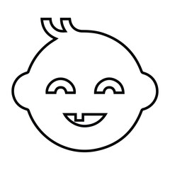 Baby, child, dental icon