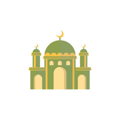 Mosque Islamic Icon Ilustration logo