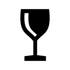 wine glass icon or logo isolated sign symbol vector illustration - high quality black style vector icons

