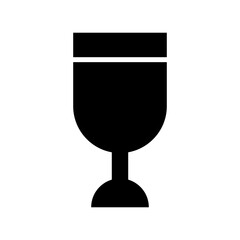 wine glass icon or logo isolated sign symbol vector illustration - high quality black style vector icons
