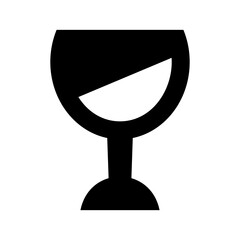 wine glass icon or logo isolated sign symbol vector illustration - high quality black style vector icons
