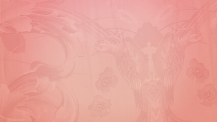 A Floral Textured Background with Bird for Slide Show Presentations