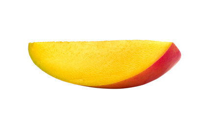 Fototapeta na wymiar slice of mango on transparent png