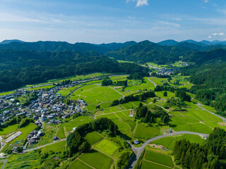 新潟県　村上市　棚田 © Masakazu Wakui