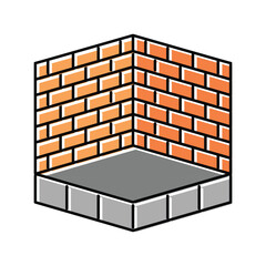 floor building house color icon vector illustration