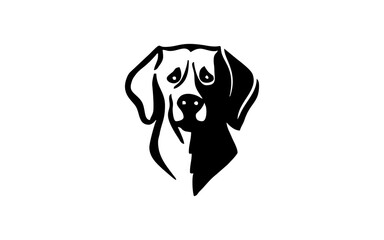 Fototapeta premium DOG HEAD logo mascot with isolated illustration for identity template