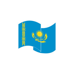 Kazakhstan flag icon set, Kazakhstan independence day icon set vector sign symbol