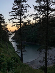 sunrise over the lake