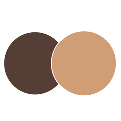 Two circles for a color palette