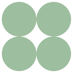 Four basic circle shapes