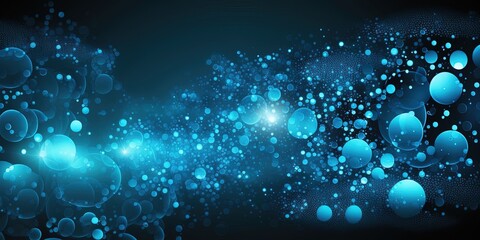 Abstract  shape shiny blue glitter sparkle confetti background  by ai generative 