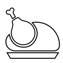 Chicken food icon