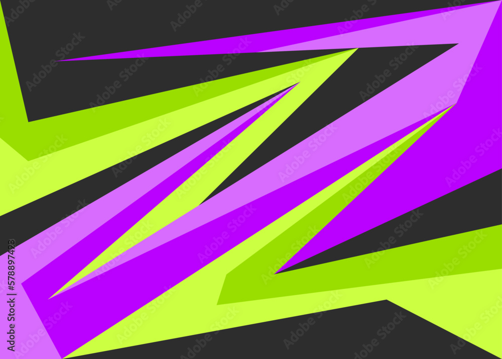 Aufkleber abstract background with colorful sharp and arrow pattern. abstract geometric wallpaper