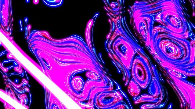 VJ ノイズ サイケデリック マーブル 紫 青 [ループ対応] [別Verあり]