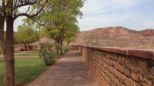 Jodhpur, Rajasthan, India 2nd March 2023: The Jaswant Thada is a cenotaph located in the blue city Jodhpur, Rajasthan. Visuals of beautiful Rajasthan Heritage. Used by Rajputs of marwar for cremation