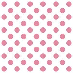 Pink Polkadot Dots Seamless Pattern Background