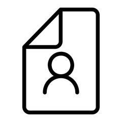 personal file line icon