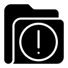 warning glyph icon