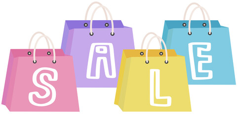 Shopping Bags with Beige Handles Sale Promo 4