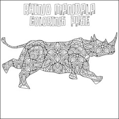 Rhino Mandala 
