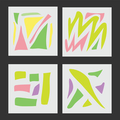 Abstract colorful shape for cover or background, printable media etc,