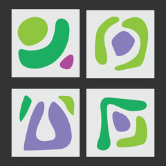 Abstract colorful shape for cover or background, printable media etc,