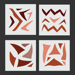 Abstract colorful shape for cover or background, printable media etc,