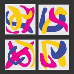 Abstract colorful shape for cover or background, printable media etc,