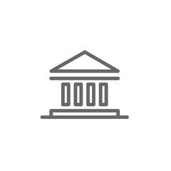 Greek column of justice icon for advocacy.