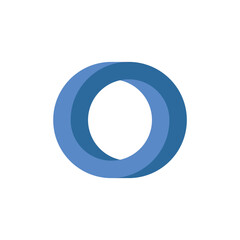 Mobius strip. Circular shape Vector illustration.