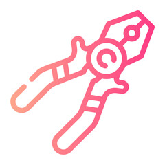 pliers gradient icon