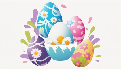 イースターエッグ 復活祭 たまご デザイン お祝い, generative ai