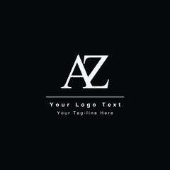 az za logo intitial design template business