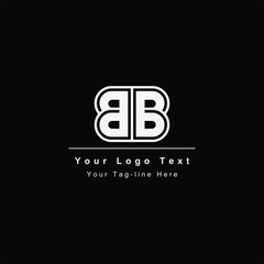 bb letter bb logo design template icon initial