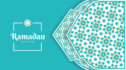 Ramadan banner pattern background design