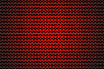 black dots with red background - obrazy, fototapety, plakaty